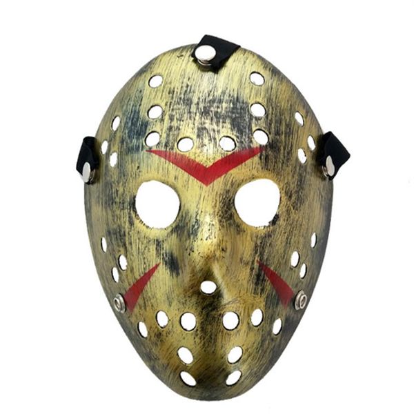 Máscaras de máscaras para adultos Jason Voorhees Skull faceMask Paintball 13th Horror Movie Mask Scary Halloween Costume Cosplay Festiva220N