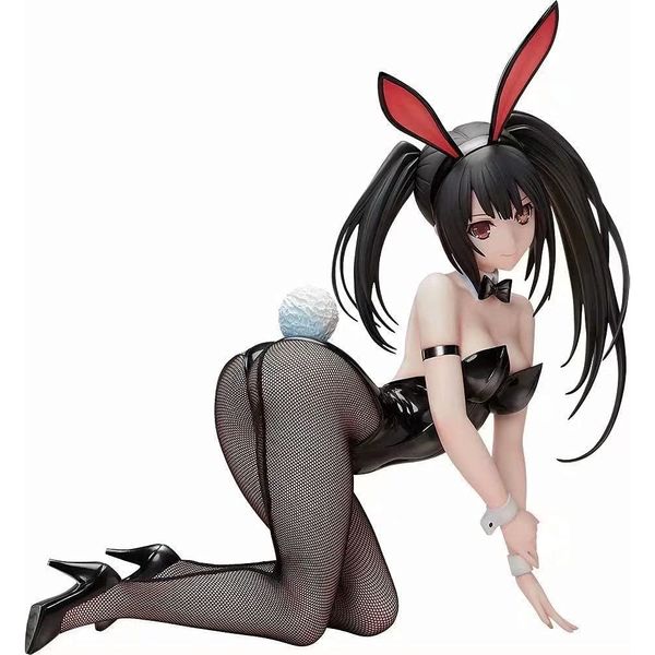 Anime Manga B-style DATE A LIVE Anime giapponesi Figure Tokisaki Kurumi Bunny Girl Ver. Figurina di ornamento della statua della figura di azione del PVC