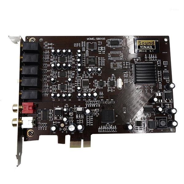 Звуковые карты AU42 -Nature Blessed PCI -E 5 1 Creative Card SN0105 SB0105 PCIE для XP Windows 7 8 101256T