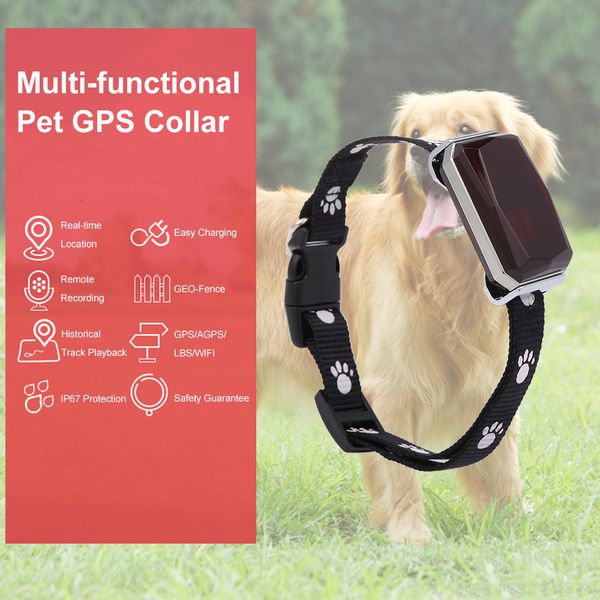 Другая собака поставляет водонепроницаемые IP67 Mini Pets GPS AGPS LBS WiFi Tracker Tracker в реальном времени, отслеживая воротнич
