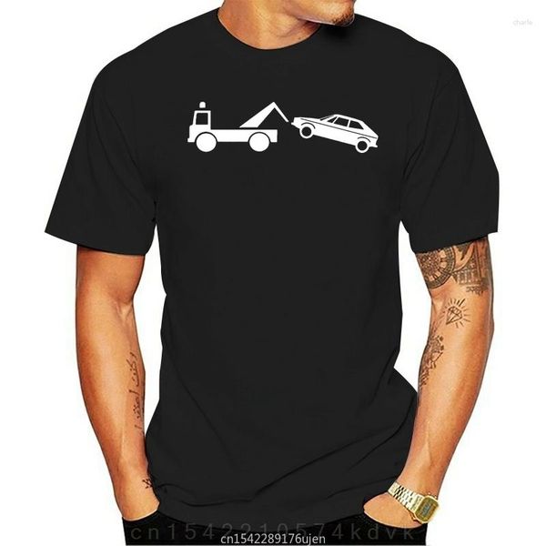 Camisetas masculinas Classic Car Breakdown Humor T-shirt Scirocco Kohpweran Graphic Tees ALGODÃO O-neck Tops Streetwear Vestuário