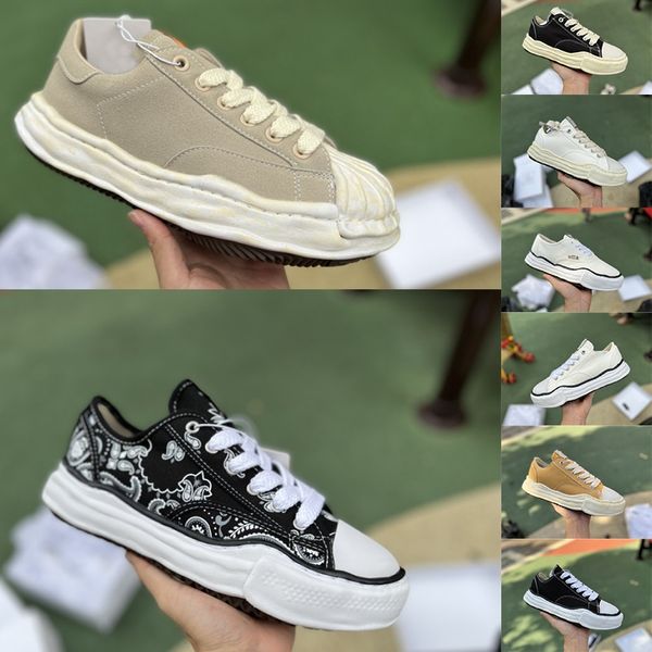 Maison Mihara Yasuhiro Scarpe firmate Toe Cap MMY Blakey OG Sole Canvas Scarpe basse MiharaYasuhiro Luxury Casual Sport Donna Uomo Donna Sneaker Sneaker 36-44