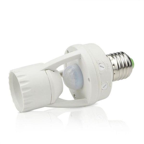 E27 soquete de parafuso suportes de lâmpada de alta sensibilidade pir sensor de movimento do corpo humano lâmpada led com interruptor de controle bases de lâmpada256o