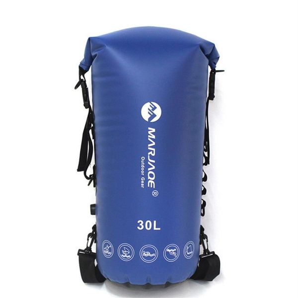 30L trekking dry bag zaino galleggiante impermeabile roll top vela kayak drypak moto drybag bouy bike boat drysack deck bag 22259O