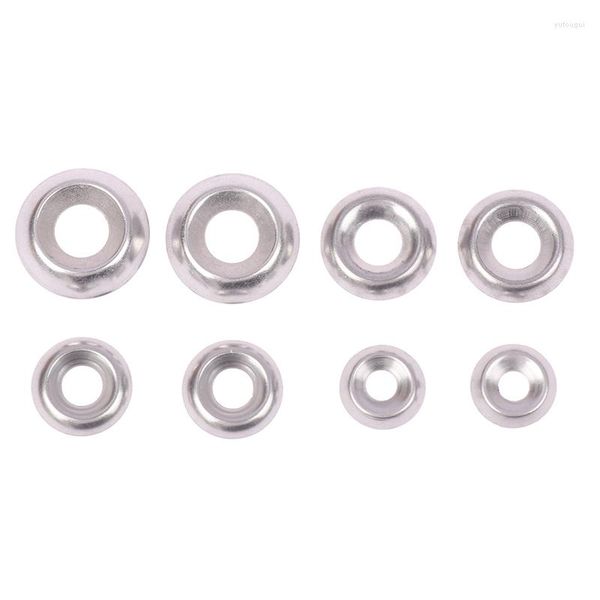 Set di accessori da bagno 50/100 pezzi M3 M4 M5 M6 Guarnizione fisheye in acciaio inossidabile 304 Vite a testa svasata Rondella concava-convessa Cono cavo Decorativo