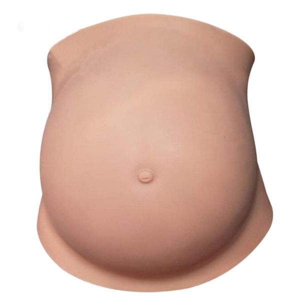 Parte inferior côncava 2-10 meses de alta qualidade, ajuste da cintura, barriga artificial de silicone, barriga de grávida, barriga falsa de gravidez para mulheres e homens e 291E