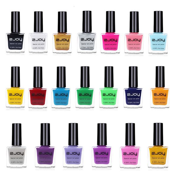 Esmalte de unhas 26 cores 10ml esmalte de unhas imprensa preto e branco arte verniz decalque gel 230719