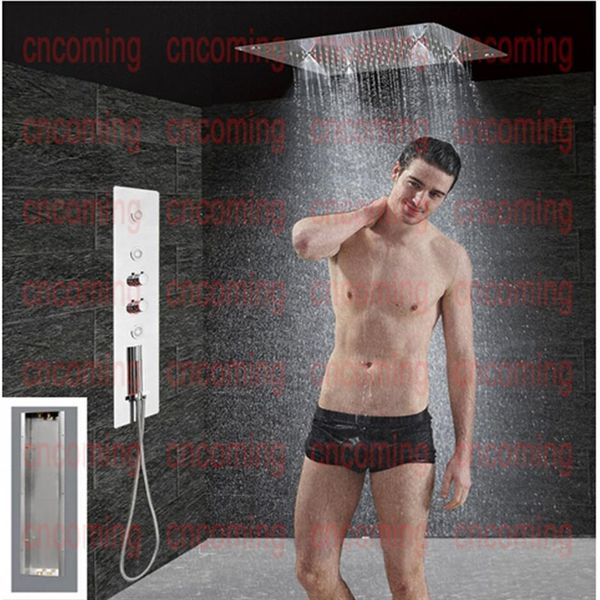 BBathroom Dusche Set Zubehör Wasserhahn Panel Tap Thermostat Mischer LED Decke Dusche Kopf Regen Nebel Dusche GF5203185J