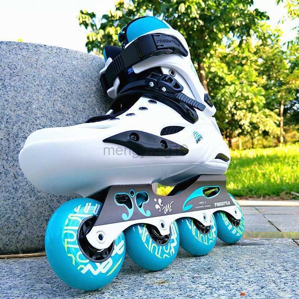 Pattini a rulli in linea Black White Summer Professional Roller in linea pattini per adulti Speed skate patini da esterno 4 rodas taglia 34-46 HKD230720