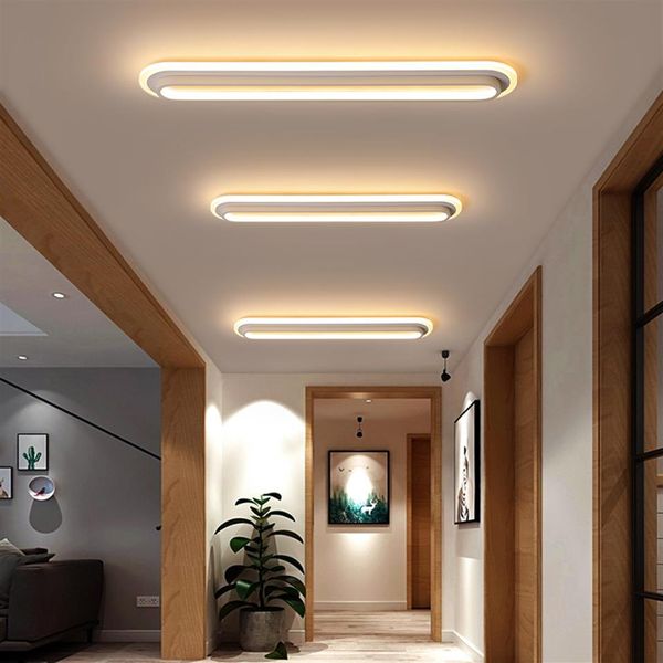 Moderna lampada da soffitto a strisce minimalista balcone corridoio corridoio nordico passaggio nella luce guardaroba sala led plafoniera portico L2533