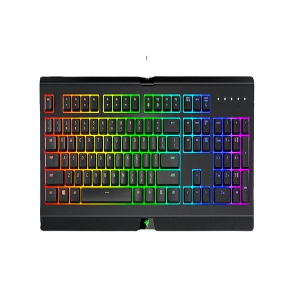 Teclado para jogos Razer Cynosa Chroma Pro 104 teclas Multicolor RGB Teclas retroiluminadas individuais Resistente a respingos Design durável171D