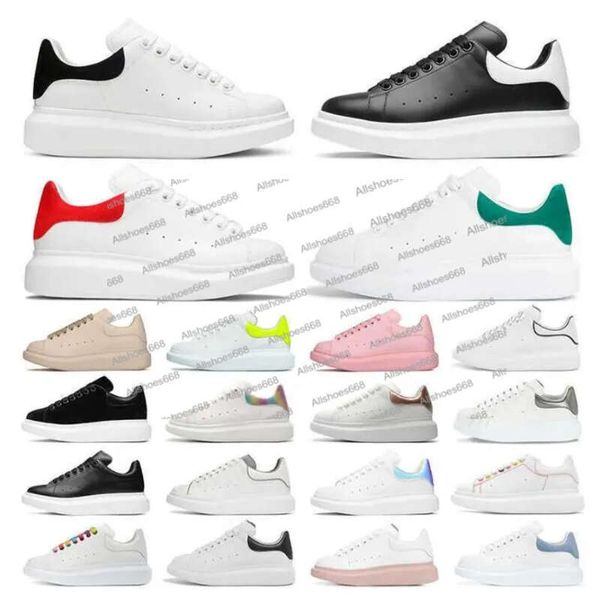 Sapatos de basquete de grife 2023 Sapatos de couro branco com cadarço Masculino Moda Plataforma Grande Tênis Preto Masculino Feminino Camurça Veet Sapatos casuais