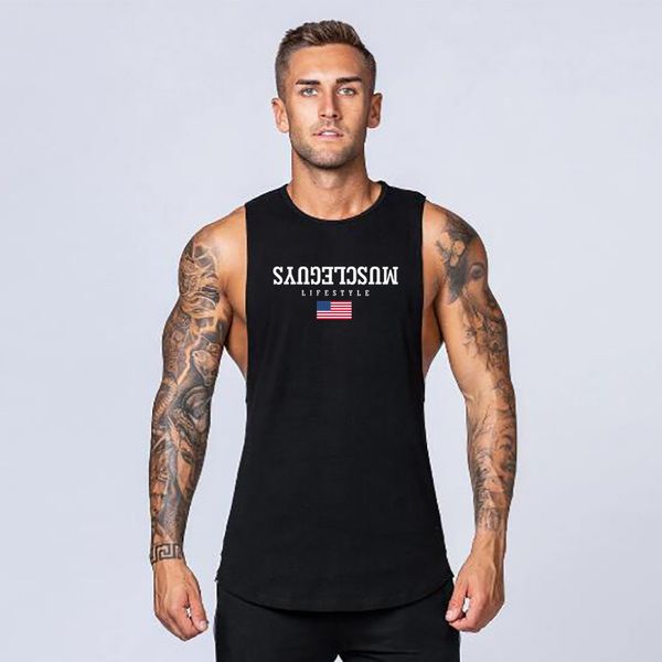 Herren-Tanktops, Muskelweste, ärmellos, modisch, Sweatshirt, gestreift, Kleidung, Fitness, einärmelig, Fitnessstudio, Baumwolle, 230720