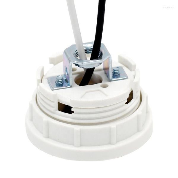 Suportes de lâmpada GU-24 suporte com base de candelabro de substituição de fio de 16 cm para lâmpada LED incandescente