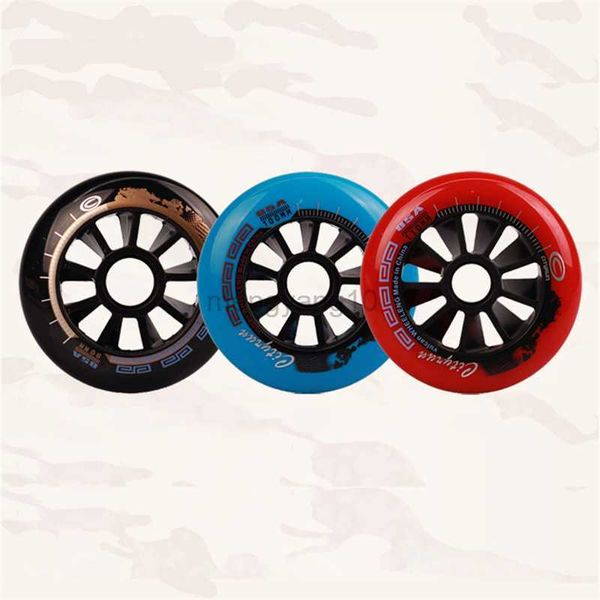 Pattini a rotelle in linea CITYRUN pattini a rotelle in linea ruote nero rosso blu 110mm 100mm 90mm 4 ruote patines pneumatico con 85A durevole PU Track wheels 8 pezzi HKD230720