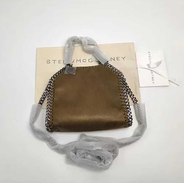 designer Designer stella mccartney falabella mini tote Donna di lusso nastro metallico nero piccolo shopping Borsa a tracolla in pelle Spalla