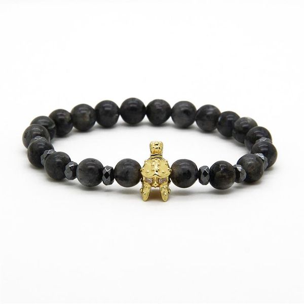 Mannen S Charm Armbanden 10 stks veel 8mm Natuurlijke Flash Steen Met Nieuwe Romeinse Krijger Helm Micro Verharde CZ kralen Spartan Bracelets248O