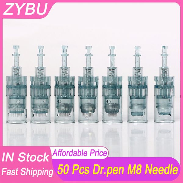 50pcs Dr. Pen M8 iğne kartuşları süngü kartuşları 11 16 24 36 42 pim nano iğne mts Dermapen için mikro iğneleme M8 Micromeedling