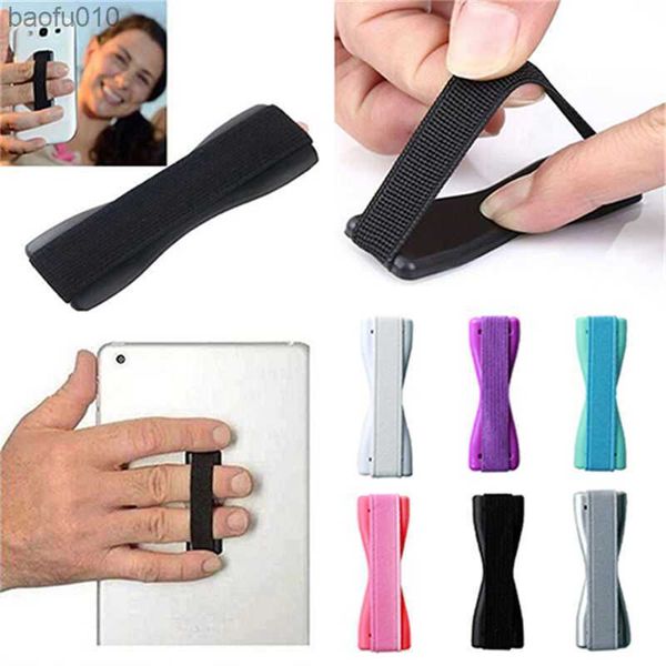 Cinturino elastico antiscivolo Cinturino universale per smartphone Supporto per anello per telefono Accessori per iPhone Finger Grip per telefoni cellulari Tablet L230619