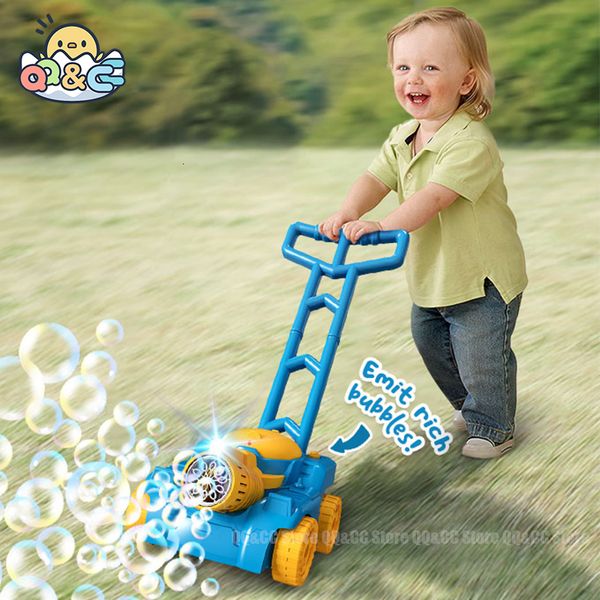 Giochi novità Tosaerba automatico Bubble Machine Weeder Shape Blower Baby Activity Walker per giocattoli da esterno per bambini Regalo per bambini Ragazzi 230719