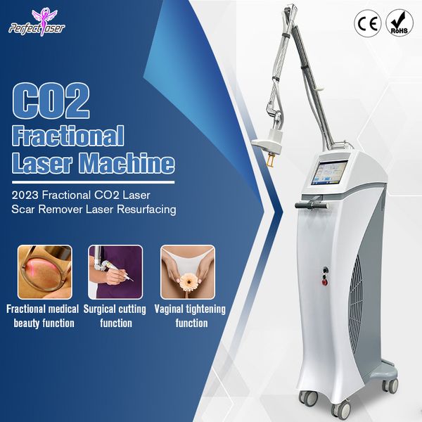 Professionale Laser CO2 Resurfacing Macchina per la rimozione della cicatrice dell'acne Potenza 60w 2 anni di garanzia con la macchina laser CO2 frazionata FDA Serraggio vaginale