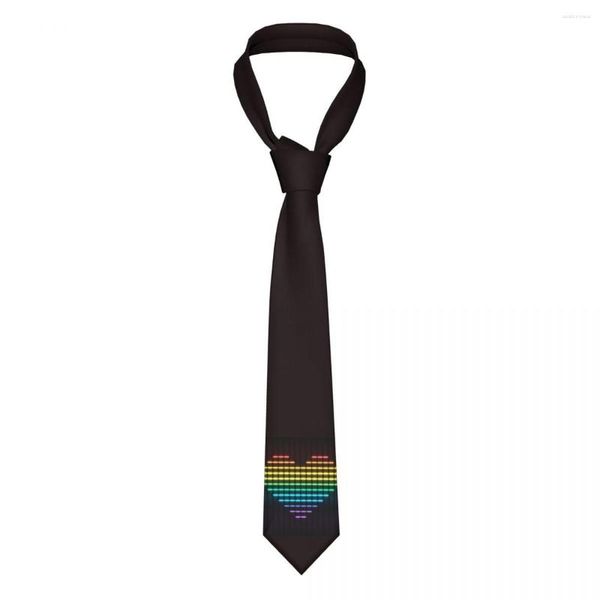 Gravatas borboletas com linhas de coração gravatas masculinas femininas acessórios para roupas