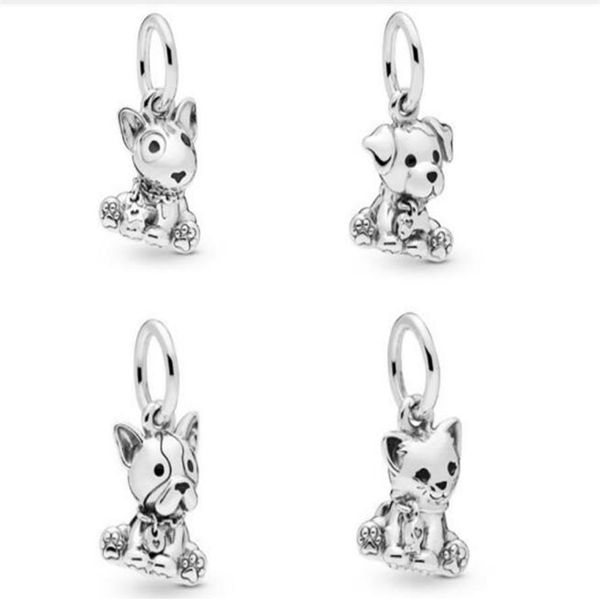 2019 Muttertags-Labrador-Welpen-Hänge-Charm, passend für Pandora-Armband-Charms, 925er Sterlingsilber, Original lose Perlen für DIY Jew226I