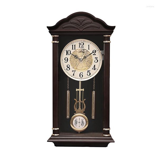 Wanduhren Chinesische Große Uhr Retro Stille Shabby Chic Pendel Wohnzimmer Kreative Uhren Wohnkultur Klok Geschenk FZ690