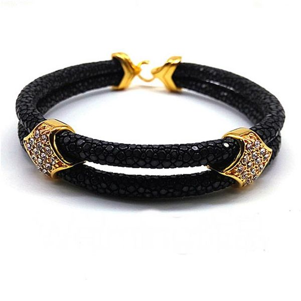 BC BC Stingray Leather Bracelet 5 мм круглый крутой мужчина