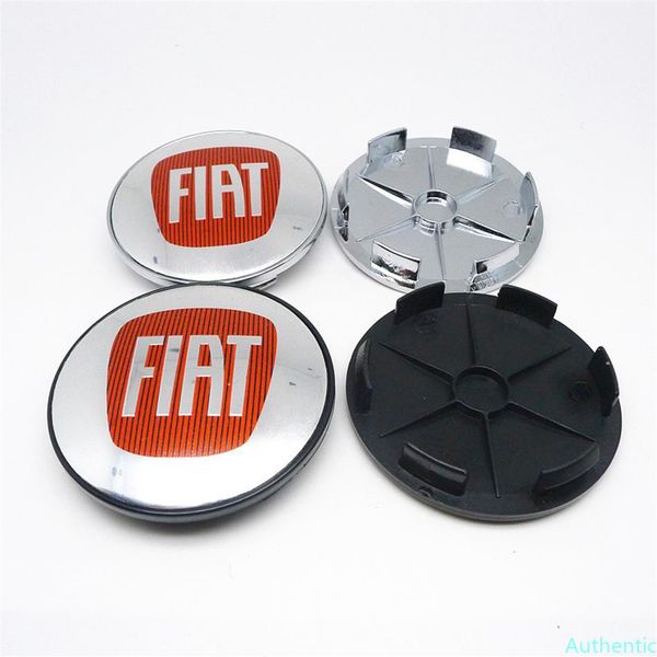 4pcs 68mm Para Fiat Wheel Center Cap Hubs Car Styling Emblema Logotipo Jantes Tampa 65mm Adesivos Acessórios283Q