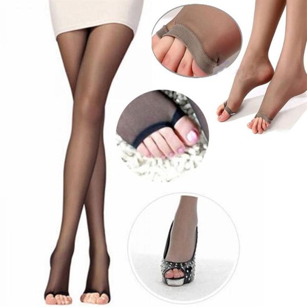 Calzini Calzetteria Sexy Womens Open Toe Sheer Leggings Collant ultrasottili Collant Calze235C
