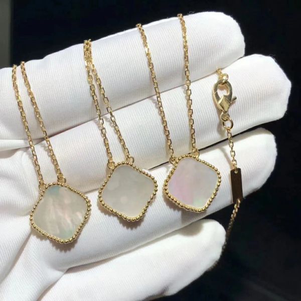 % 100 gümüş kadınlar klasik moda kolye kolye zarif 4/yonca madalyon kolye motifi vanclee cjeweler kolye tasarımcı takı 18k altın kaplama hediye kız için