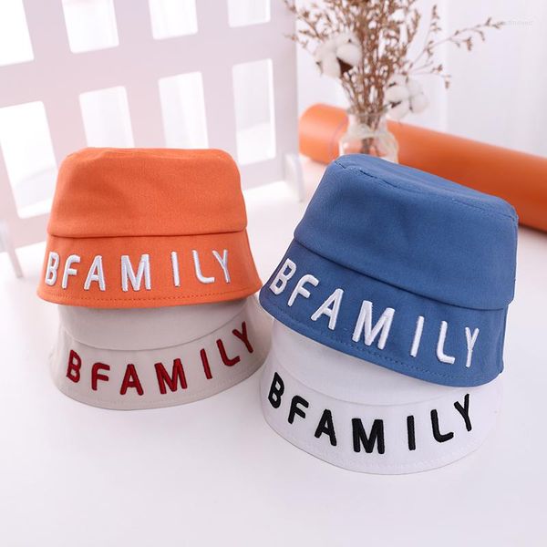 Berretti Doit 2023 Primavera Ragazzo Ragazza Secchio Cappelli da pesca Protezione solare Berretto da sole Bfamily Lettere Bambino Bambini Cappello da pescatore