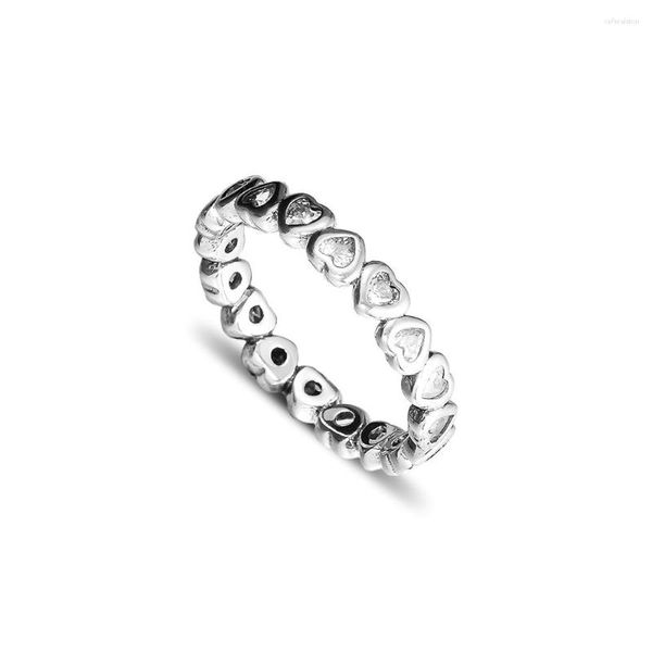 Cluster Rings CKK 925 Sterling Silver Forever More Love For Women Original Fashion Joias Fazendo Presente de Aniversário