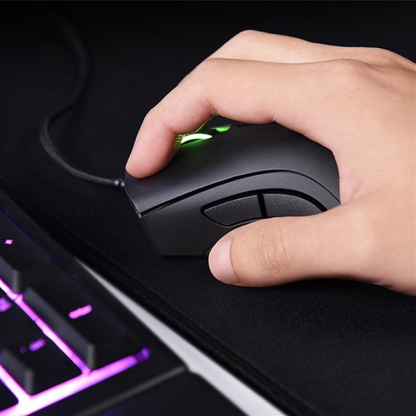 Mouse Razer Deathadder Chroma Usb Mouse ottico da gioco per computer con cavo 6400 Dpi Sensore ottico256y