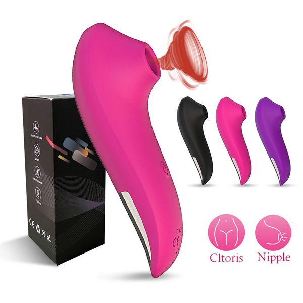 Vibradores Clit sugador vibrador feminino 5 modo Mamilo Clitóris estimula a masturbação do brinquedo sexual adulto para lamber a vagina 230719