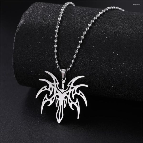 Ketten Meine Form Punk Schwert Dornen Anhänger Halsketten Für Männer Jungen Gothic Edelstahl Hip Hop Rock Kette Halskette Mode schmuck