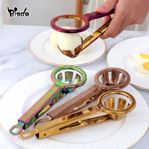 Utensílios de Cozinha Cortador de Ovos de Aço Inoxidável Cortador Hexagonal de Ovos Cozidos Ferramenta Separadora Divisora Fantasia Molde para Cozinha Fatiador Criativo Gadgets 230719