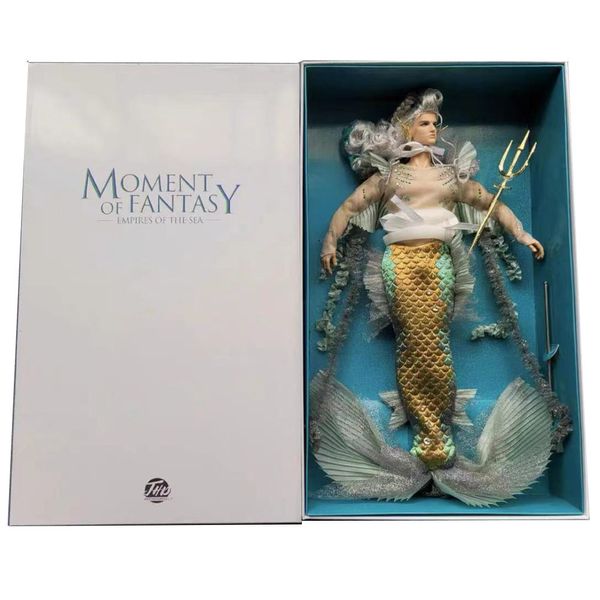 Bambole Original Mermaid Poseidon Man Accessori maschili MIZI Giocattoli da collezione in ABS Modello 30CM Regali di compleanno 230719