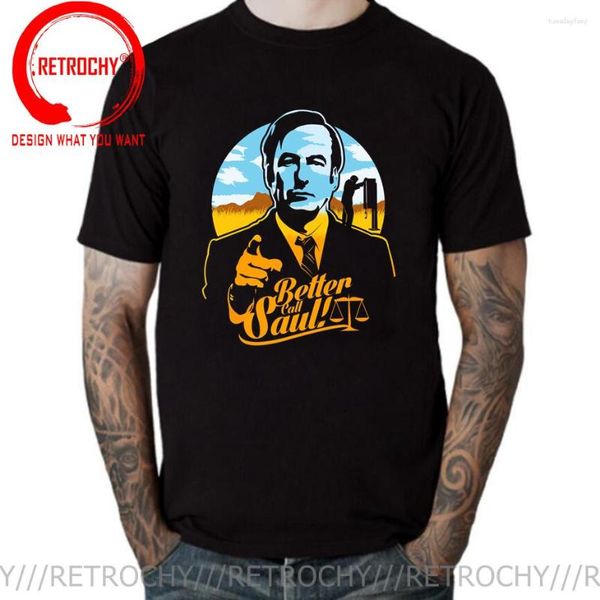 Magliette da uomo Better Call Saul Stampa T-shirt Donna Summer Graphic Top Tee Divertente TV Show Breaking Shirt Uomo Tshirt O Neck Abbigliamento Harajuku