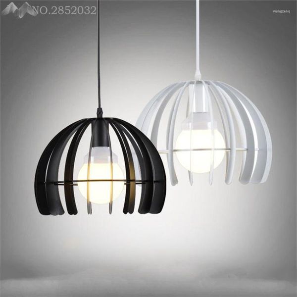 Подвесные лампы JW Loft Retro Vintage Industrial Lamp Iron Light Cage E27 Holder Restaurant Bar Counterstore