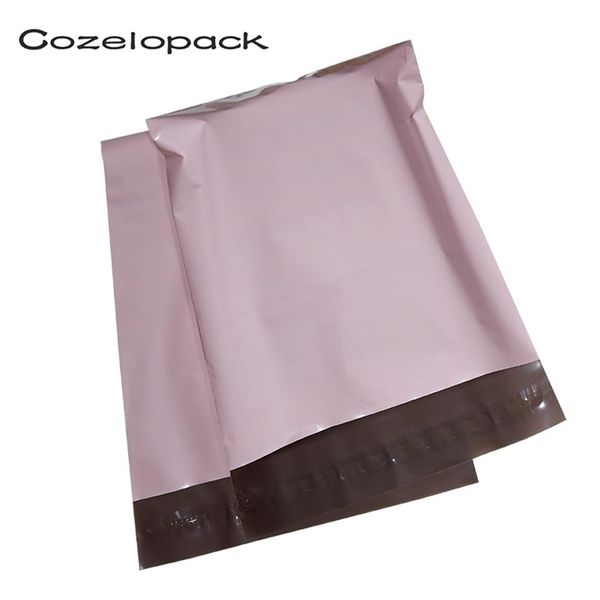 100 pz rosa chiaro eco poly mailer autoadesivo pacchetto postale mailer postale lopes sacchetti regalo corriere deposito Y200709195D