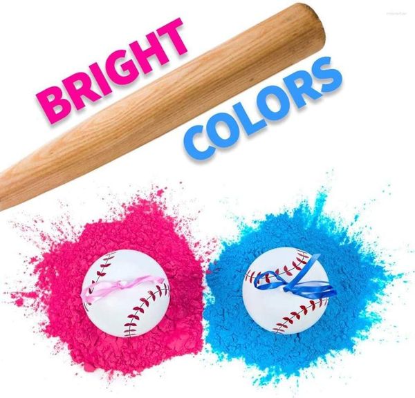 Decoração de festa Base Reveladora de Gênero Bola Azul Rosa Holi Pó Lantejoulas Kit Chá de Bebê Menino Menina Ultimate Decoação Suprimentos Jogo Explosivo