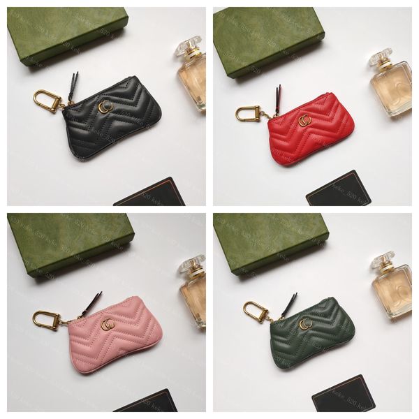 2023 Stickerei Welle Geldbörse Pochette Kleine Tasche Designer Mode Lippenstift Taschen Damen Herren Schlüsselanhänger Kreditkarteninhaber Münzbörse Luxus Mini Geldbörsen Tasche 671773