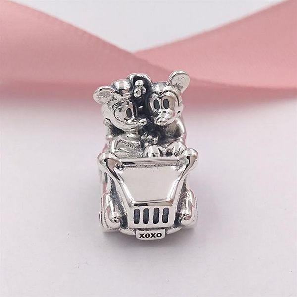 Andy Jewel Authentic 925 серебряных серебряных бусин Miki и мини -винтажный автомобиль Charms подходит для ювелирных ювелирных изделий из европейского стиля Pandora228W