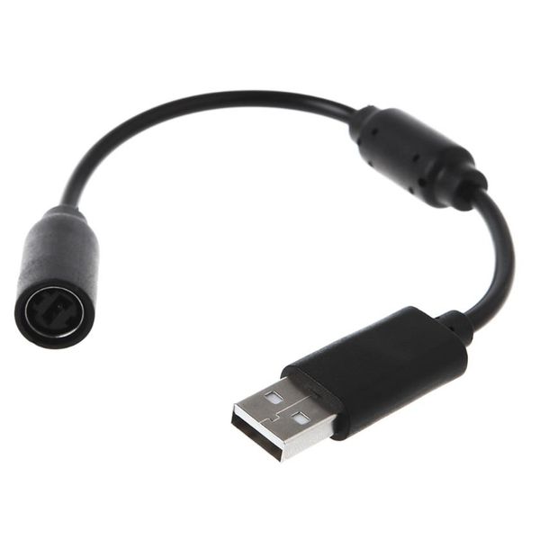 Sostituzione cavo adattatore cavo USB breakaway nero per cavi di prolunga controller di gioco cablati Xbox 360 Wire207F