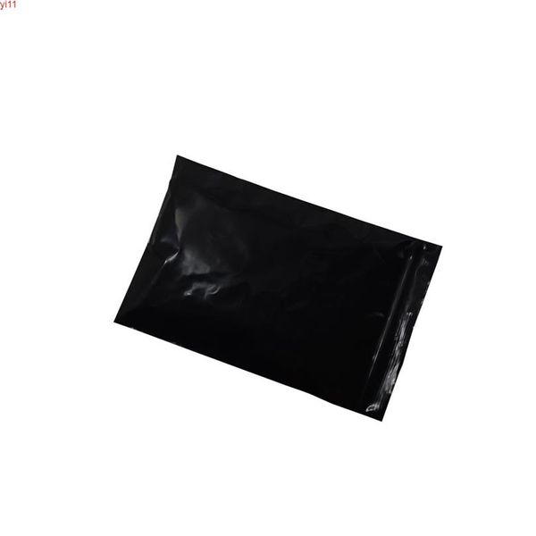 10 15 cm risigillabile cerniera nera chiusura lampo sacchetto di imballaggio in plastica opaca 200 pz / lotto Grip Seal riutilizzabile drogheria sacchetto di stoccaggio PEhigh quat289i