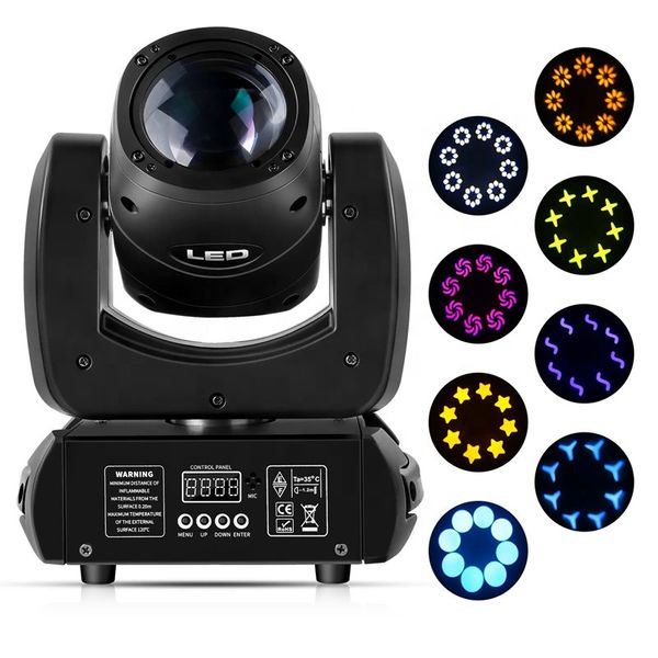 Raggio a LED 100w Moving Head Lighting Stage Gobo Wash Mini Steel Cannon per Disco DJ Bar Stage KTV Party Concert