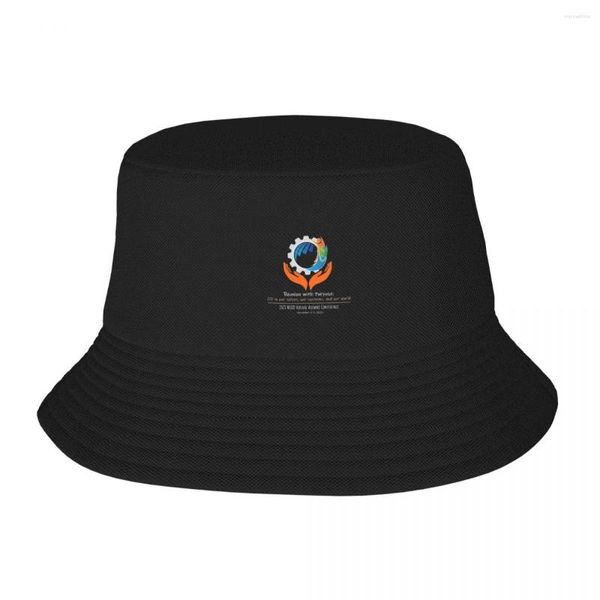 Berets MSOD 2023 Virtuelle Konferenz (für dunkle Hintergründe) Bucket Hat Beach Outing Tea Hats Custom Men's Cap Women's