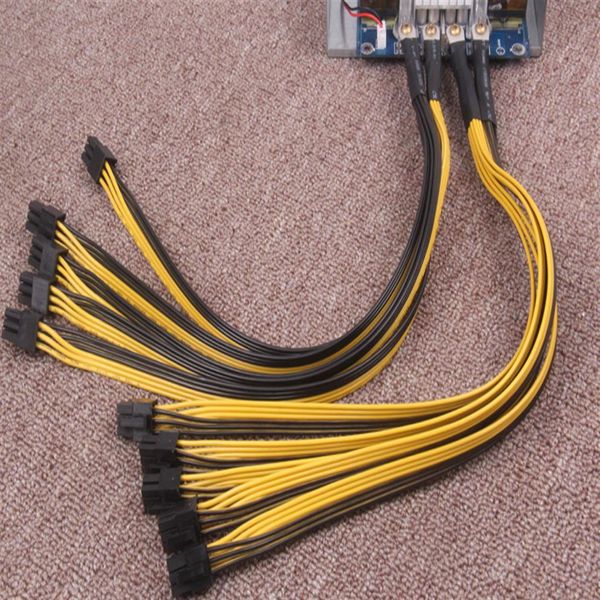 6Pin Sever Netzteil Kabel PCI-E PCIe Express Für Antminer S9 S9j L3 Z9 D3 Bitmain Miner PSU Power Cable259Y